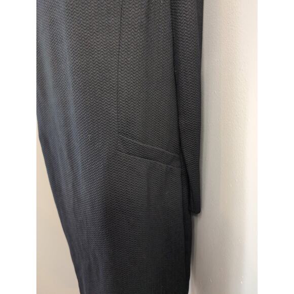 Boden black textured plain minimalist pocket dress 14 - Picture 3 of 8